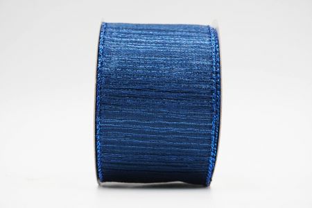 Metallic Shimmer Wired Ribbon_KF6954_navy